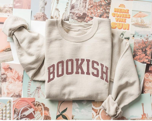 Bookish Sweatshirt, Vintage Bookish Sweatshirt, Bookworm Sweatshirt, Book Nerd Shirt, Book Lover, Bookish Gift, Gift for Book Lover, Librarian Sweatshirt