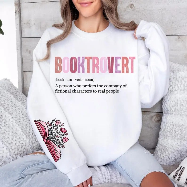 Booktrovert Definition Funny Book Lover Shirt, Retro books , positive quotes , Book Lover Shirt, Reading, Book Lover Gift