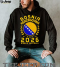 Bosnia Herzegovina 2026 World Football Crest Soccer Fan T Shirt