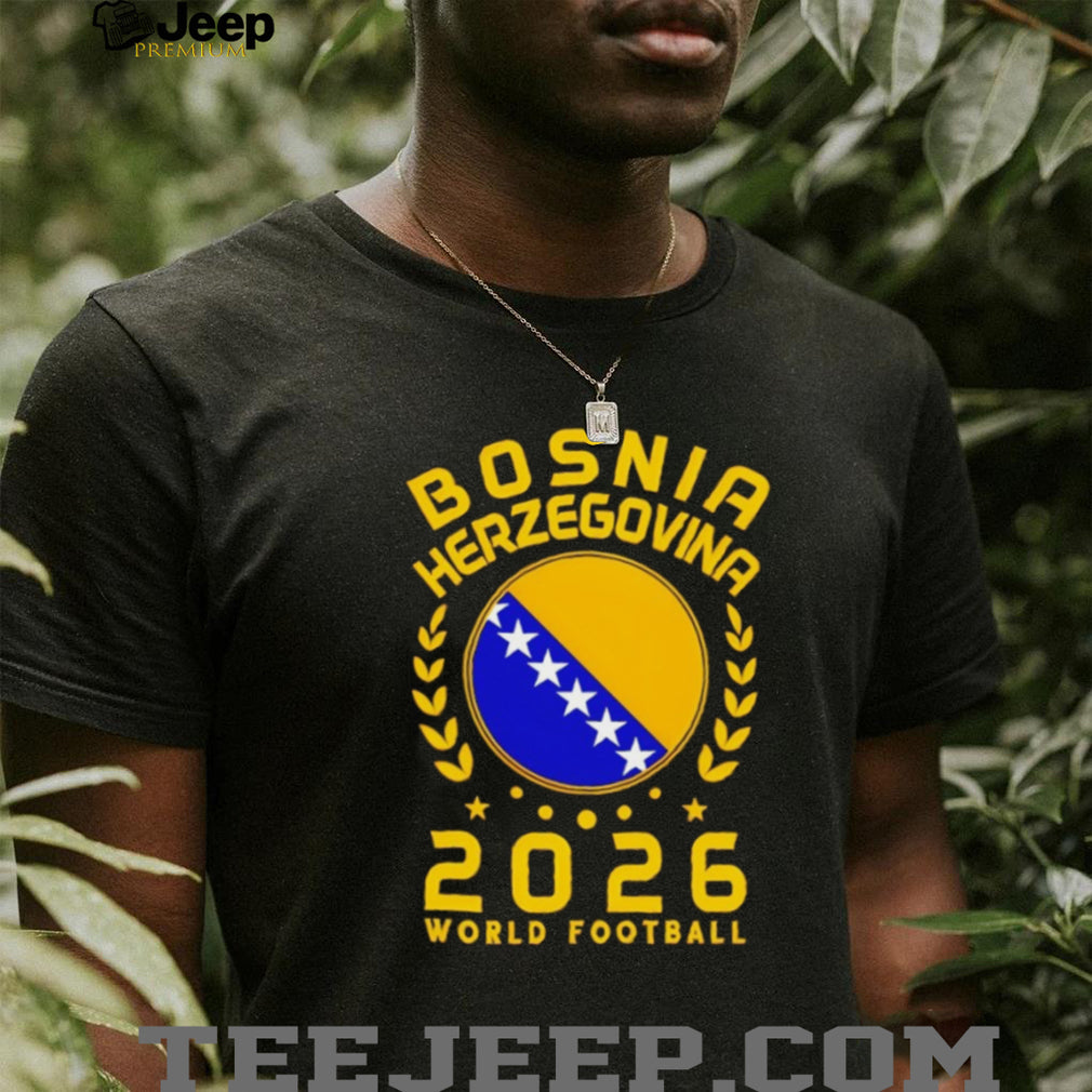 Bosnia Herzegovina 2026 World Football Crest Soccer Fan T Shirt