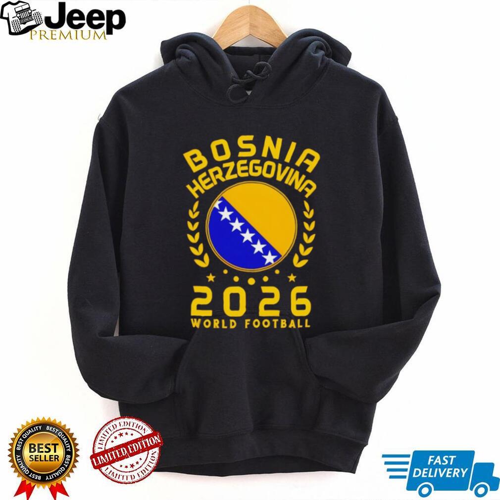 Bosnia Herzegovina 2026 World Football Crest Soccer Fan T Shirt
