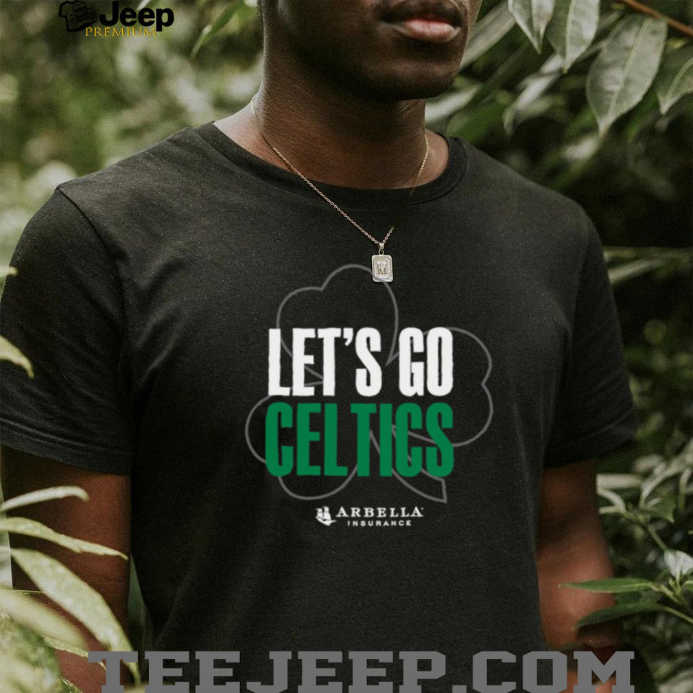 Boston Celtics Let’s Go Celtics Shamrock NBA Fan T Shirt