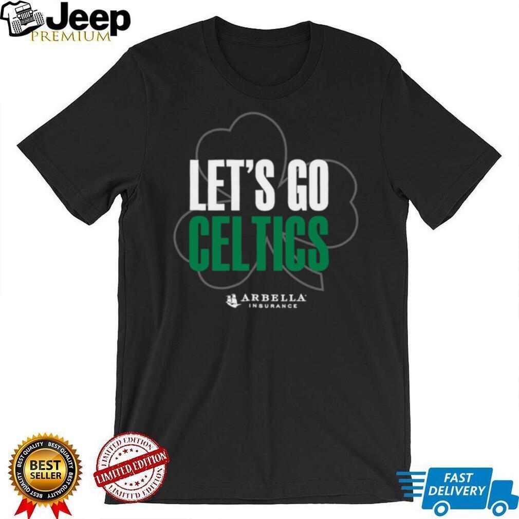 Boston Celtics Let’s Go Celtics Shamrock NBA Fan T Shirt