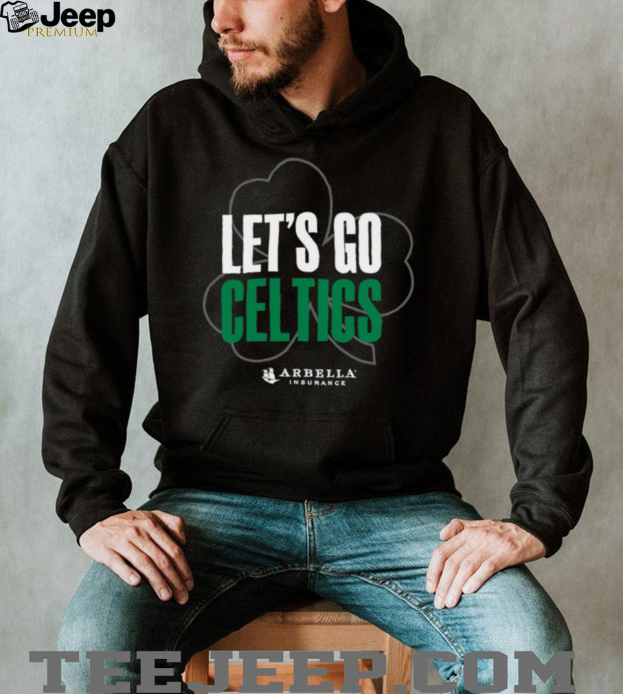 Boston Celtics Let’s Go Celtics Shamrock NBA Fan T Shirt