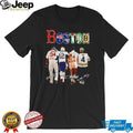 Boston City of Champions Legends Ortiz Brady Russell Orr Signatures T Shirt