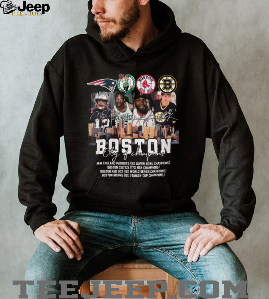 Boston City of Champions Sports Legends Signature Shirt