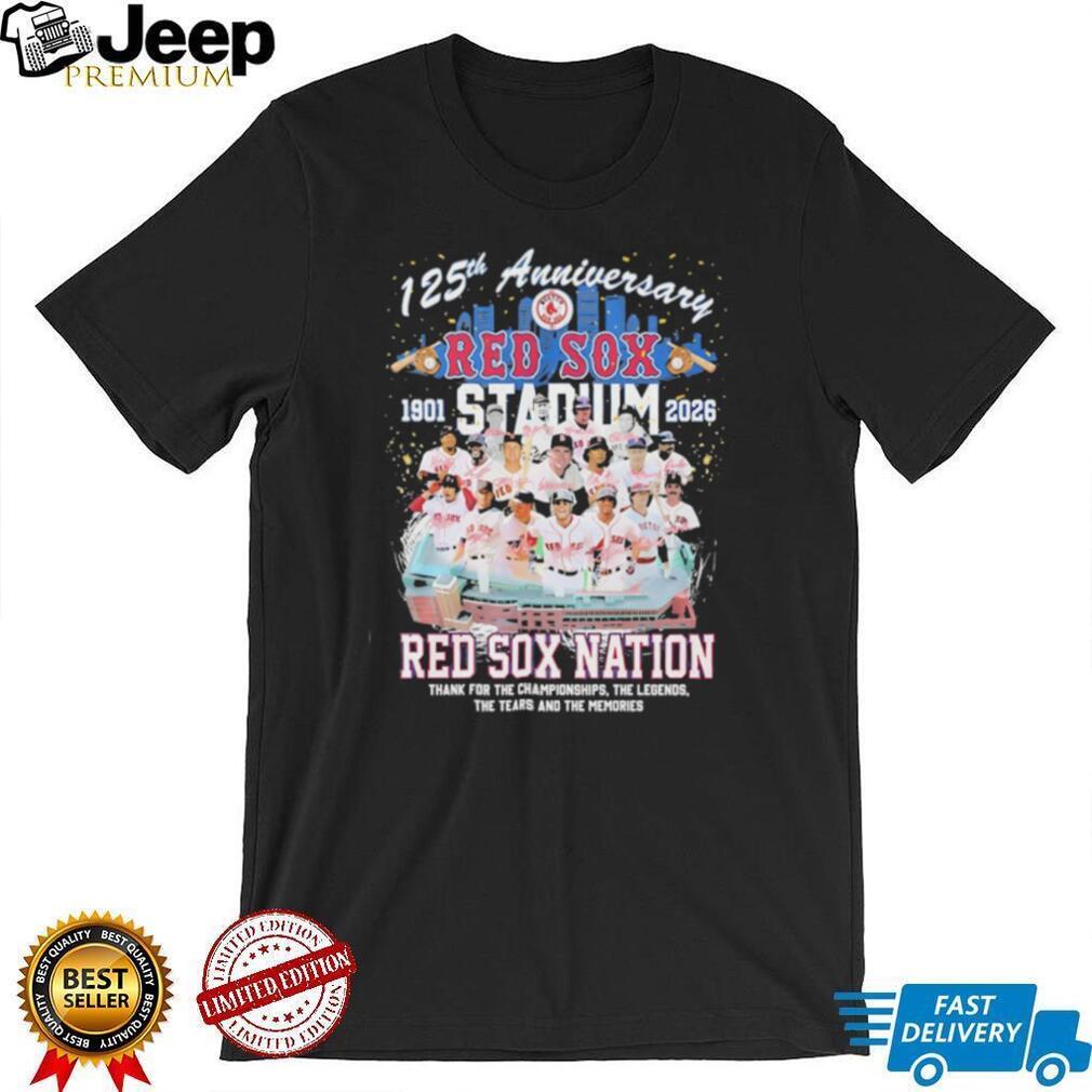 Boston Red Sox 125th Anniversary 1901 2026 Red Sox Nation T Shirt