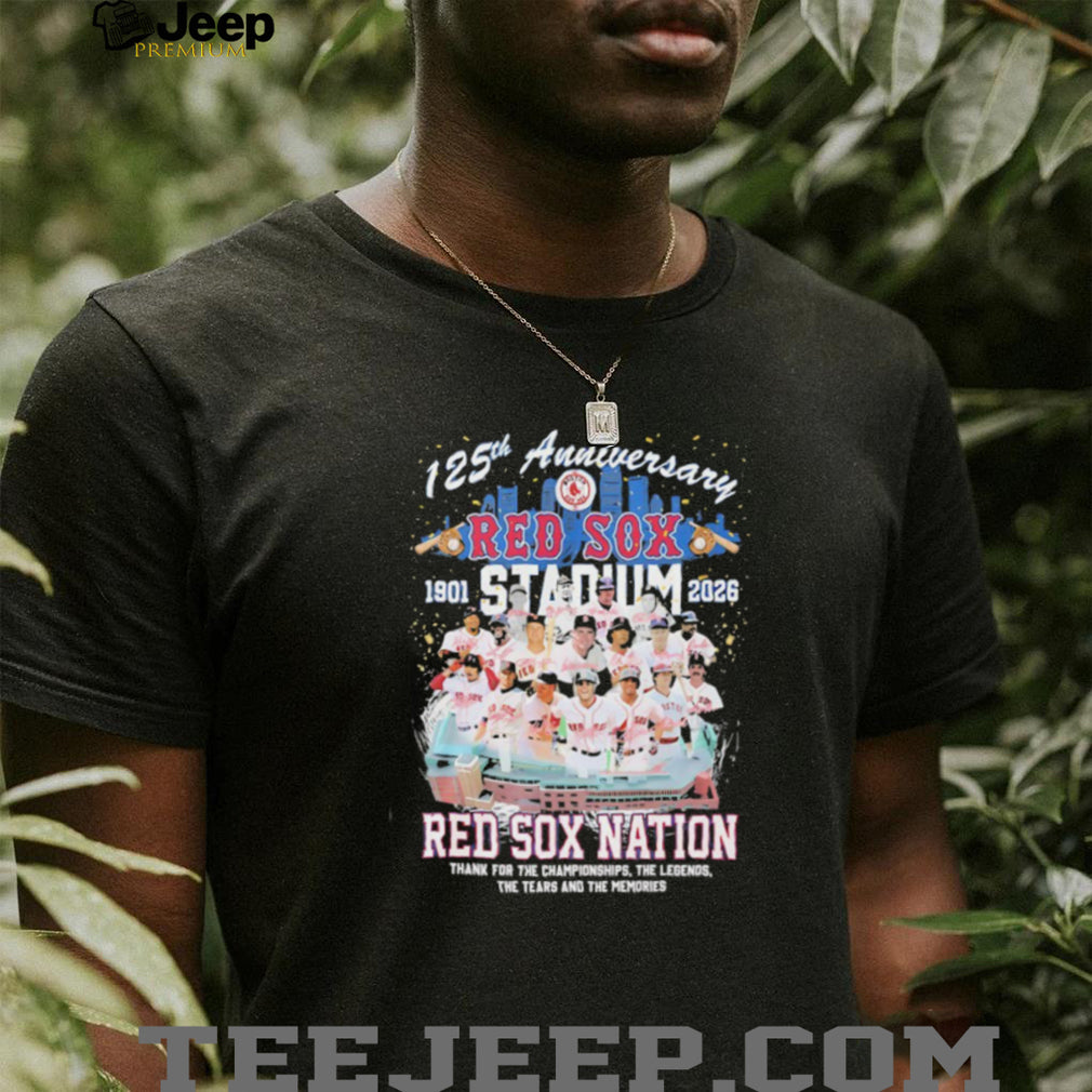 Boston Red Sox 125th Anniversary 1901 2026 Red Sox Nation T Shirt