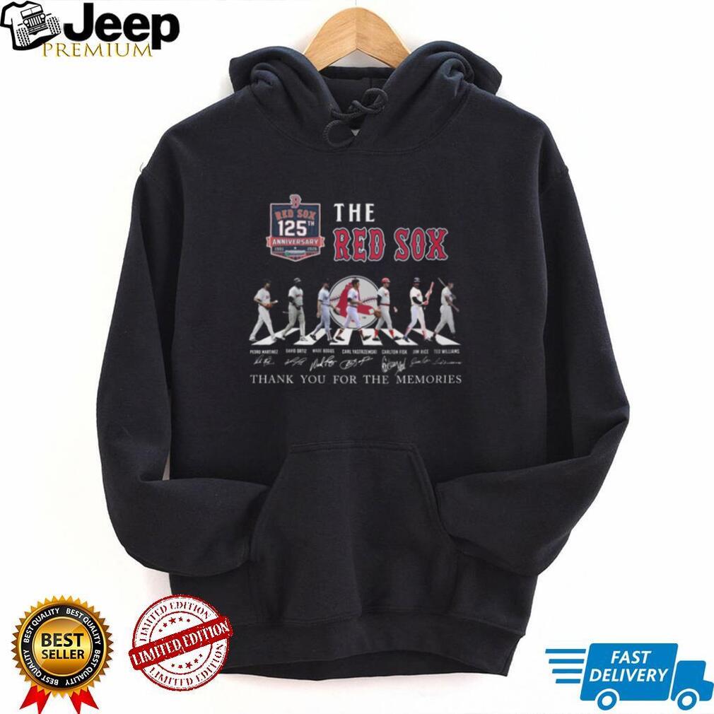 Boston Red Sox 125th Anniversary Abbey Road Tribute Baseball T Shirt