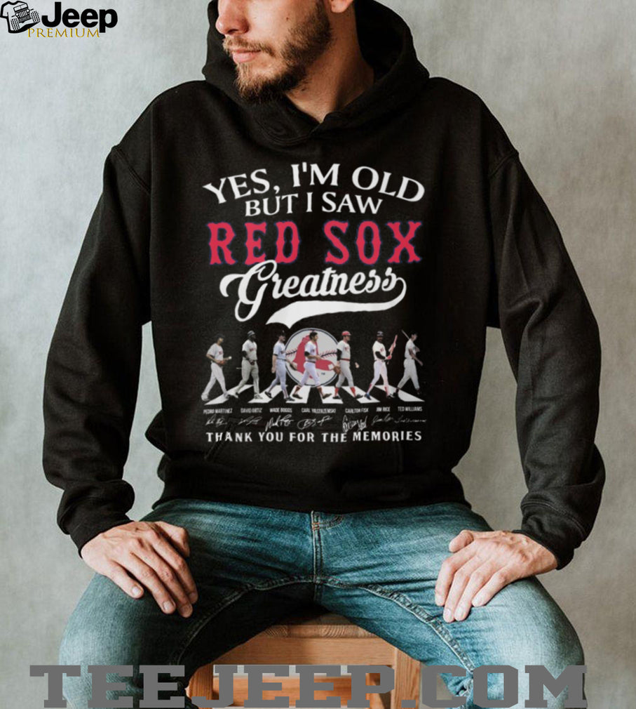 Boston Red Sox Greatness Abbey Road Legends Signatures T Shirt