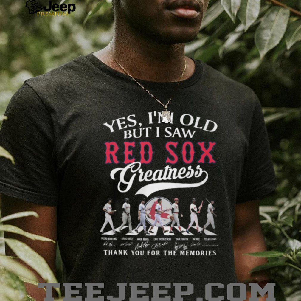 Boston Red Sox Greatness Abbey Road Legends Signatures T Shirt