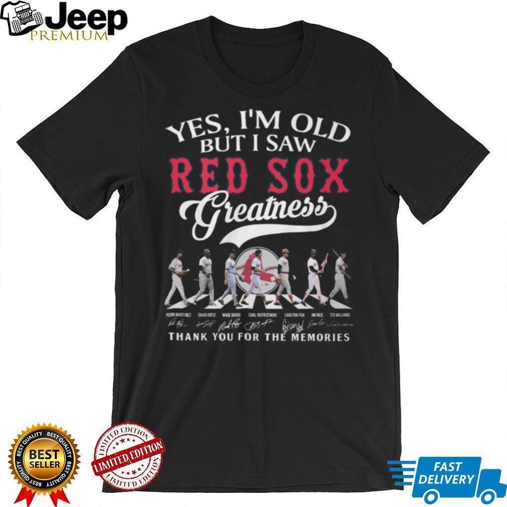 Boston Red Sox Greatness Abbey Road Legends Signatures T Shirt