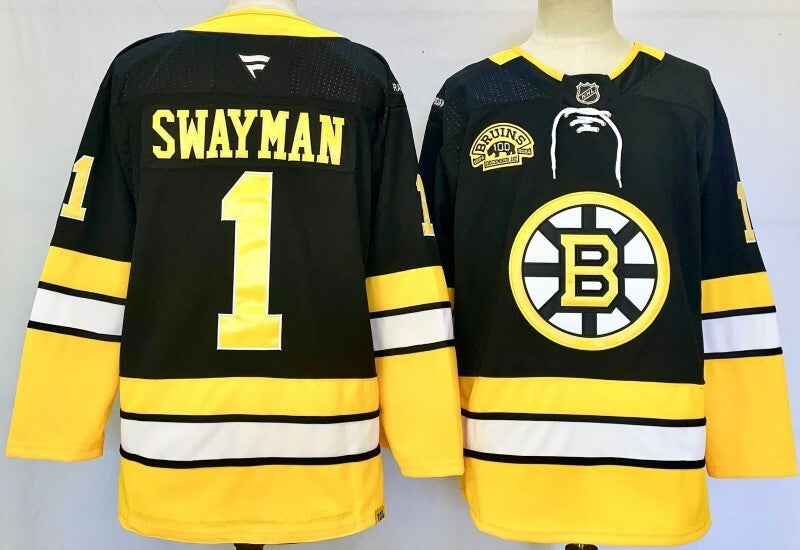 Boston Bruins #1 Jeremy Swayman Style 3