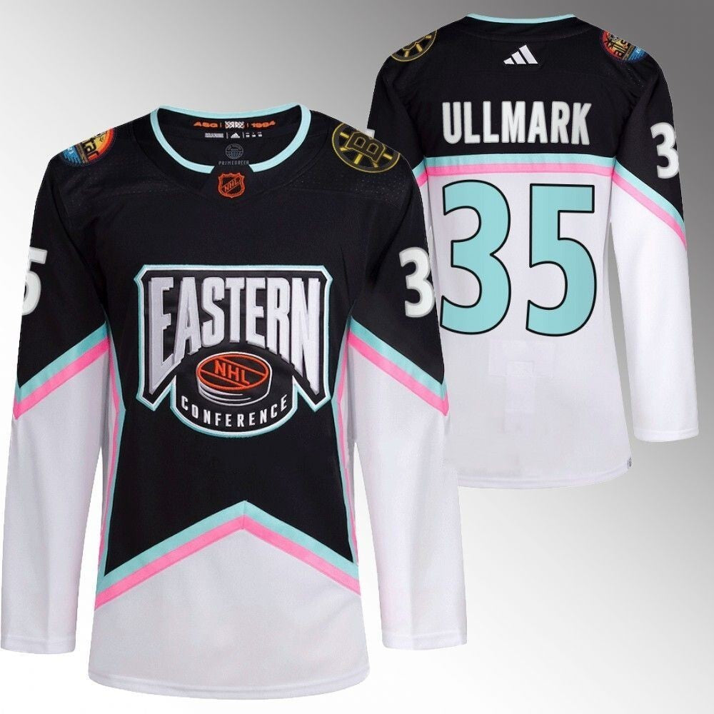 Boston Bruins #35 Linus Ullmark 2023 NHL All-Star Black Eastern Conference Jersey