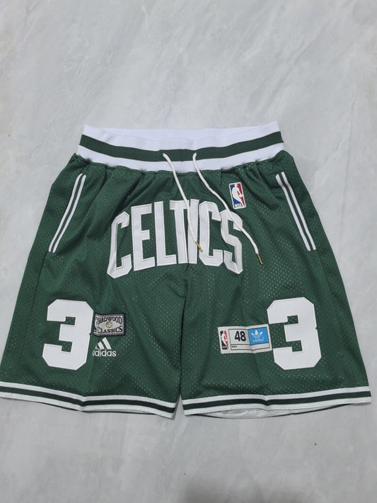 Boston Celtics Celtics Green Retro Shorts Style 2