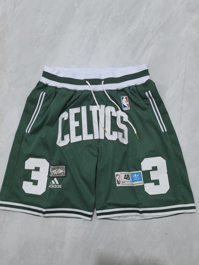 Boston Celtics Celtics Green Retro Shorts Style 4