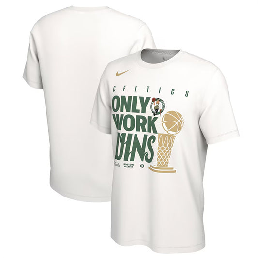 Boston Celtics White 2024 Finals Champions Big & Tall Parade T-Shirt