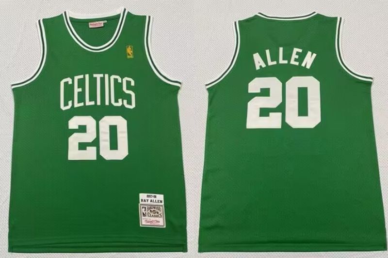 Boston Celtics #20 Ray Allen Celtics 20 # 2007-08 Classic Retro Jersey Style 1