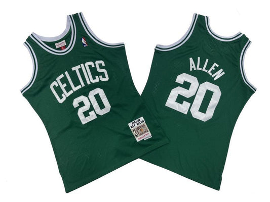 Boston Celtics #20 Ray Allen Celtics 20 # Green 07-08 Season Mitchell Retro Jersey --. Allen Style 1