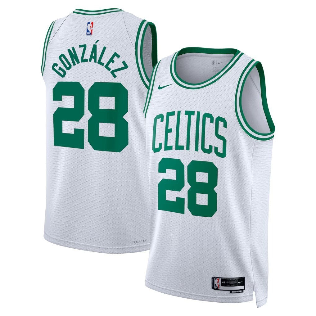 Boston Celtics #28 Hugo González Swingman Jersey - Association Edition - White