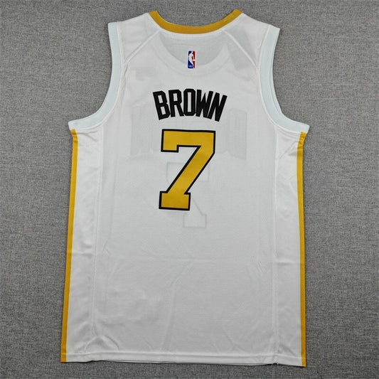 Boston Celtics #7 Jaylen Brown 26 7 White City Edition (2)_[1]