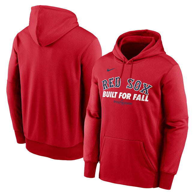 Boston Red Sox Red 2025 Postseason Collection Therma Fleece Hoodie