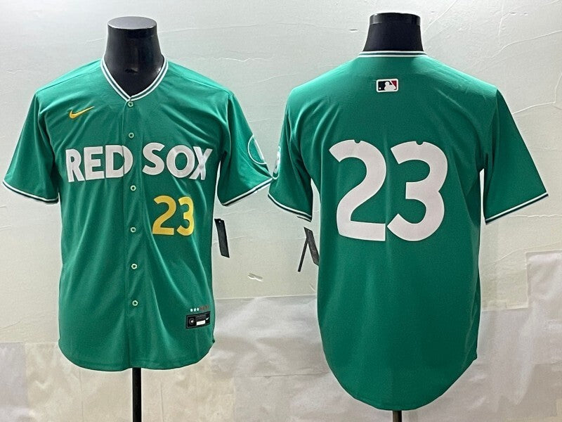 Boston Red Sox #23 Luis Tiant Red Sox Collaboration Style 1
