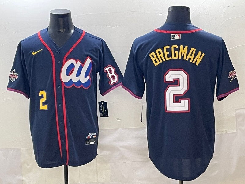 Boston Red Sox #2 Alex Bregman Red Sox 25 All-Star