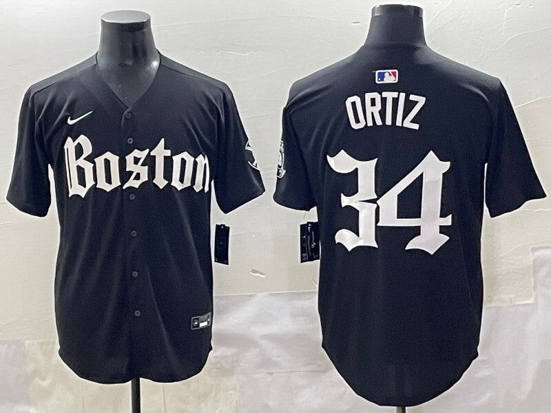 Boston Red Sox #34 David Ortiz Red Sox 5 Collaboration Style 4