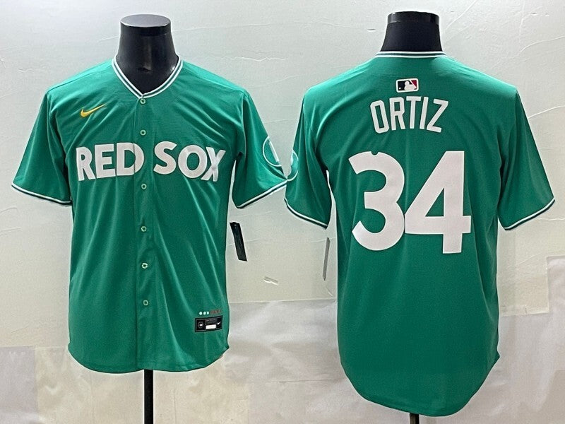 Boston Red Sox #34 David Ortiz Red Sox Collaboration Style 3