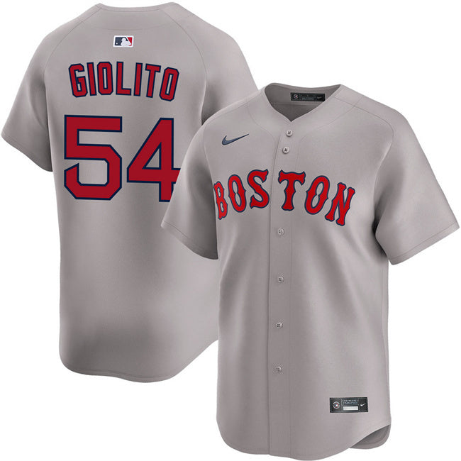 Boston Red Sox #54 Lucas Giolito Grey 2024 Away Limited Stitched Baseball Jersey