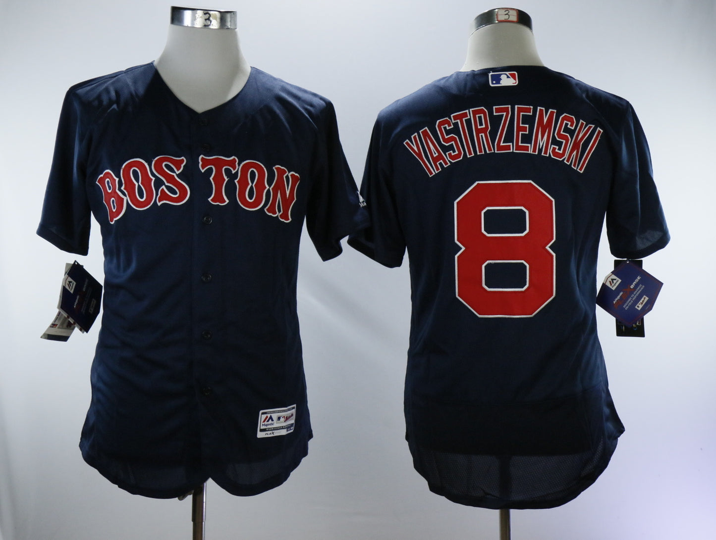 Boston Red Sox #8 Carl Yastrzemski Red Sox 8 Blue Elite Retro Player
