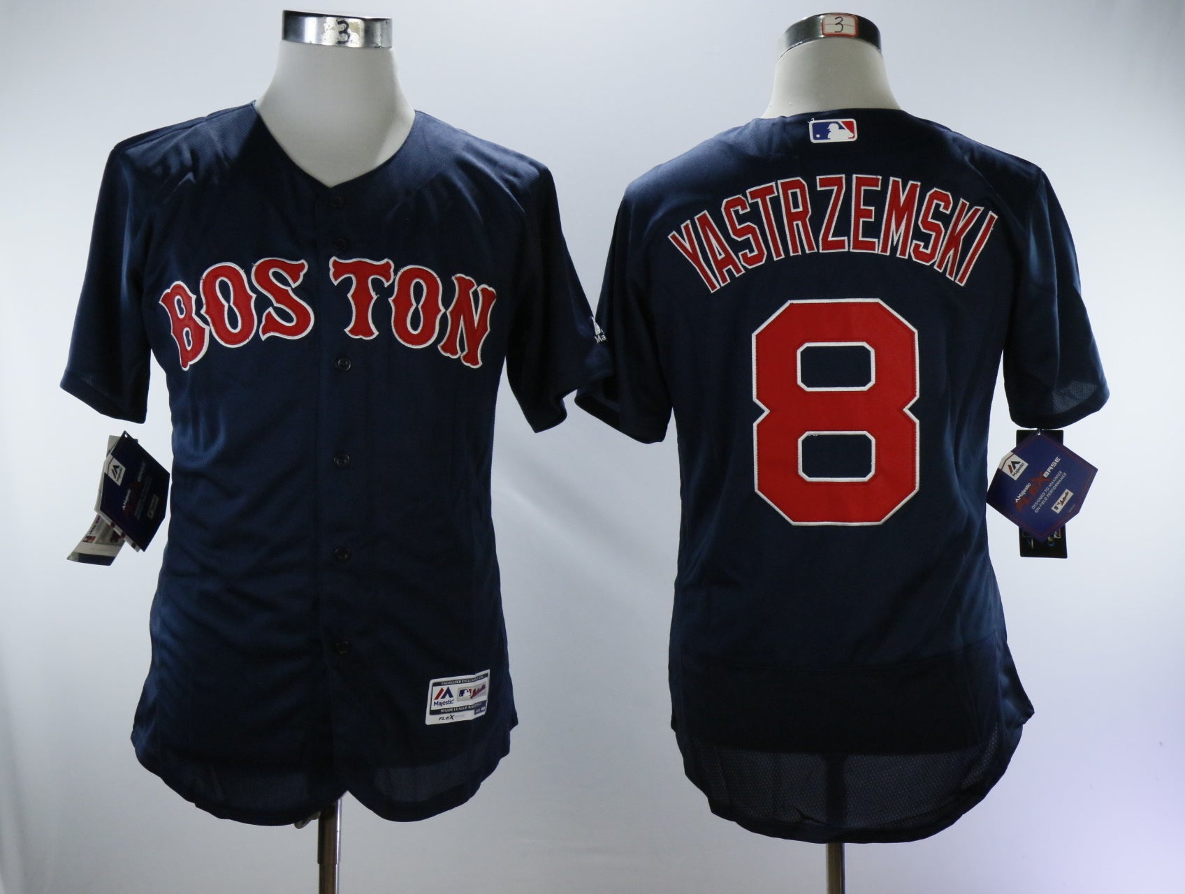 Boston Red Sox #8 Carl Yastrzemski Red Sox 8 Blue Elite Retro Player