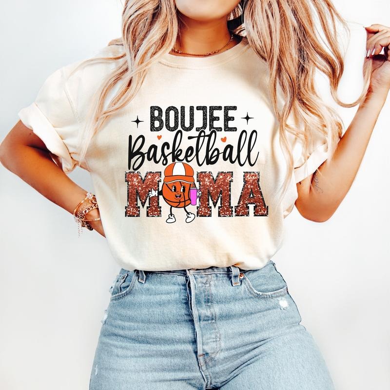 Boujee Basketball Mama T-Shirt, Basketball T-Shirt, Sports T-Shirt