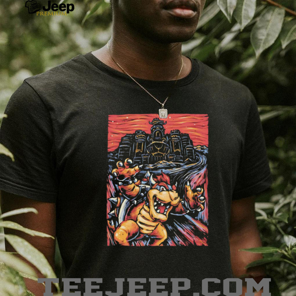 Bowser Castle Video Game Graphic T Shirt
