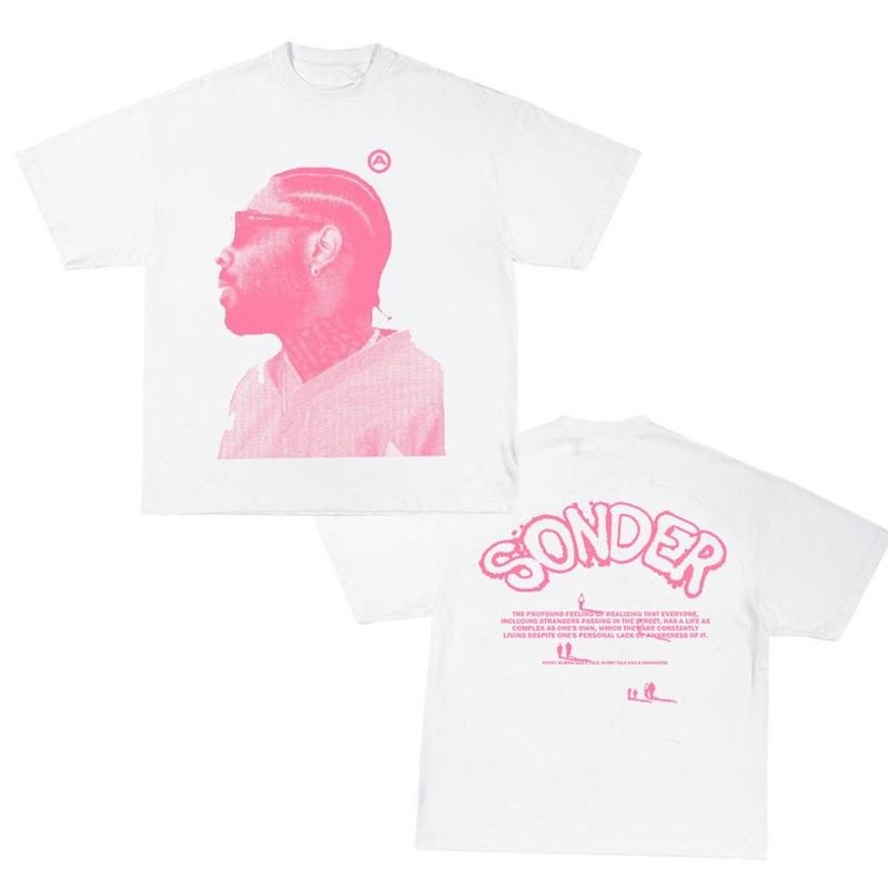 Boxy fitted Brent Faiyaz Pink Shirt, Brent Faiyaz Wasteland Unisex crewneck Classic Cotton