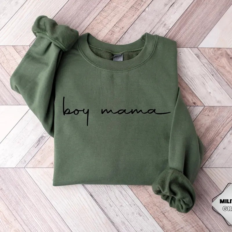 Boy Mama Sweatshirt Mom Life Sweatshirt Mother's Day Sweatshirt Funny Mother's Day Gift Mom Of Boys Gift For Mom Cute Mom Shirt TK43GD