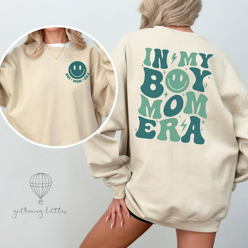 Boy Mama Sweatshirt, In My Boy Mom Era T-Shirt, Boy Mom Club, Boy Mom Tshirt, New Mom Gift, Gender Reveal, Mothers Day  T-shirt, sweater and Hoodie Cotton