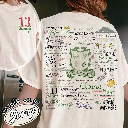 Boys of Tommen Comfort Color Shirt, Rugby Team Shirt, Tommen College Shirt, Bookish Merch, Bookish GIF, Tommen Print Shirt, Romance Book Shirt, Rugby College
