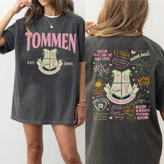 Boys of Tommen Two Sided Comfort Colors Shirt For Fan, Tommen College T Shirt, Kavanagh 13 Tee, Gift For Book Lover