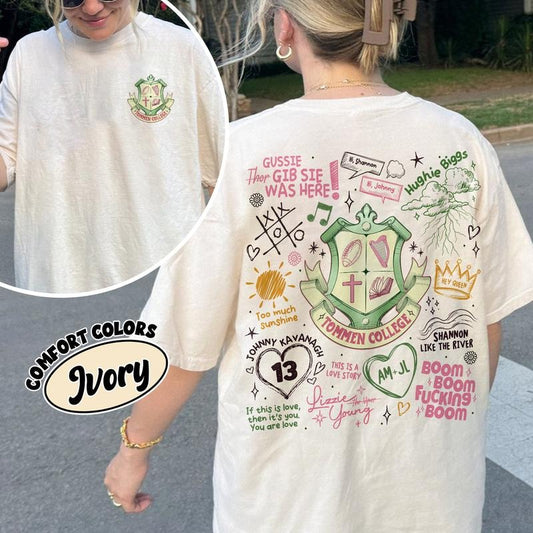 Boys of Tommen Two Sided Comfort Colors Shirt For Fan, Tommen College Tshirt , Kavanagh 13 Tee, Book Lover Womenswear