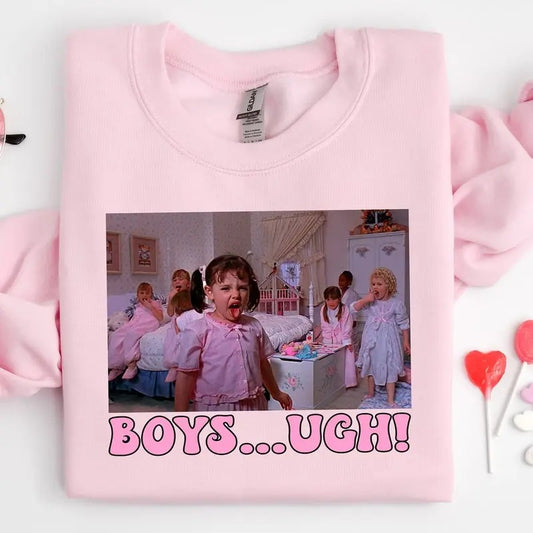 Boys... Ugh! T-Shirt, Boys... Ugh! T-Shirt, Funny Valentines Day Tee,Retro Valentine Shirt, Valentines Gift, Take Me Back To The 90's Shirt