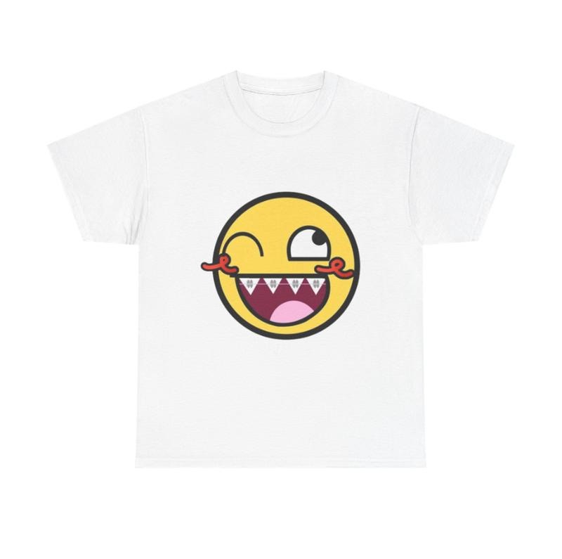 Braces Epic Face Graphic T-Shirt, 2000s cute clothes, Y2k clothing girls, Unisex Casual Streetwear, Crew Neck T-Shirt , Gift for Him, Gift for Her, Womenswear Menswear Top