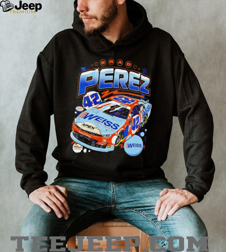 Brad Perez NASCAR Number 42 Weiss Sand and Clay Racing Fan Men Women T Shirt