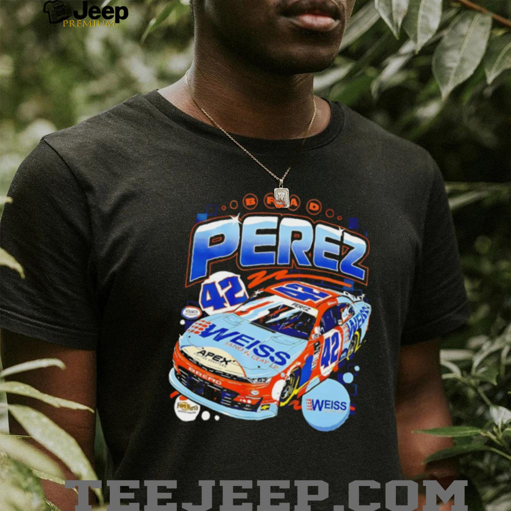 Brad Perez NASCAR Number 42 Weiss Sand and Clay Racing Fan Men Women T Shirt