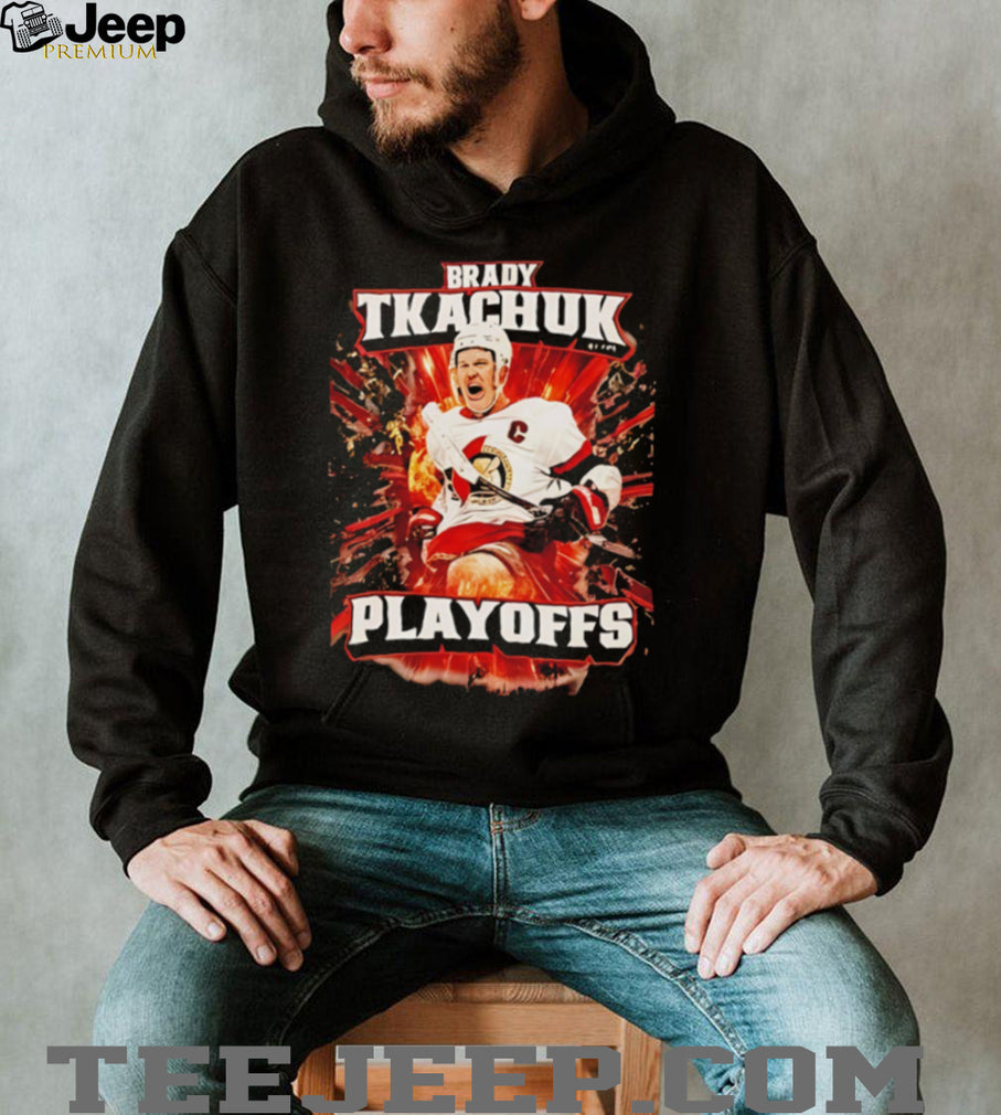 Brady Tkachuk Ottawa Senators Hockey Stanley Cup Playoffs 2026 Retro Fans Men T Shirt