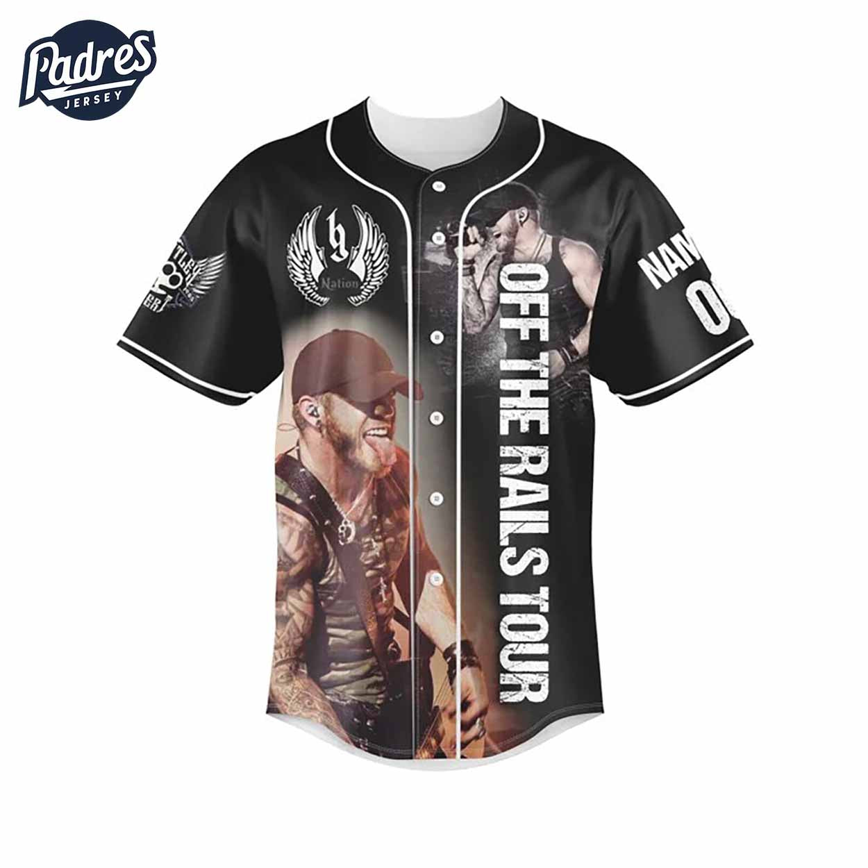 Brantley Gilbert Tour 2025 Baseball Jersey Outfit-The Tattoos - Padres Jersey Oasis: Elevate Your Baseball Style Game