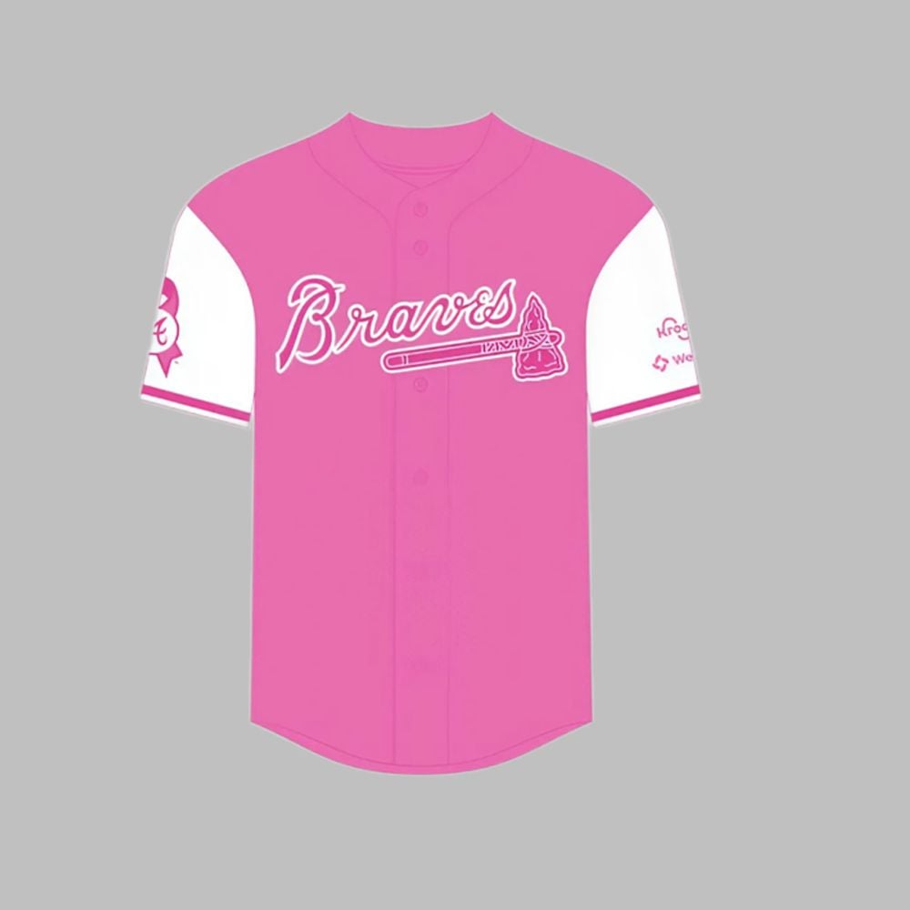 Braves Breast Cancer Awareness Day Jersey 2025 Giveaway - Grishko.com T-Shirts, Hoodie, Sweatshirt | WearSparks.com (Image 2)