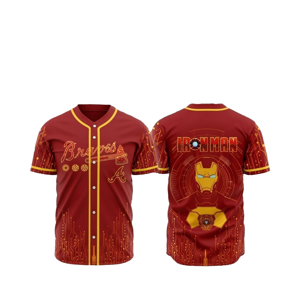 Braves Iron Man Jersey 2025 - Grishko.com T-Shirts, Hoodie, Sweatshirt | WearSparks.com