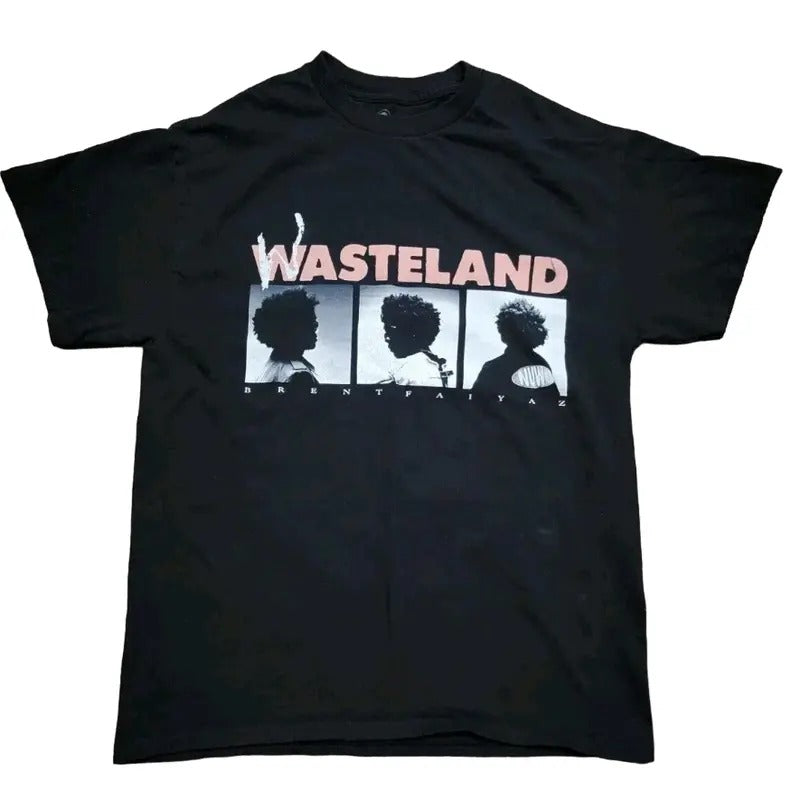 Brent Faiyaz Wasteland Album Cover T-shirt Black Cotton Tee Tshirt Rap Tee